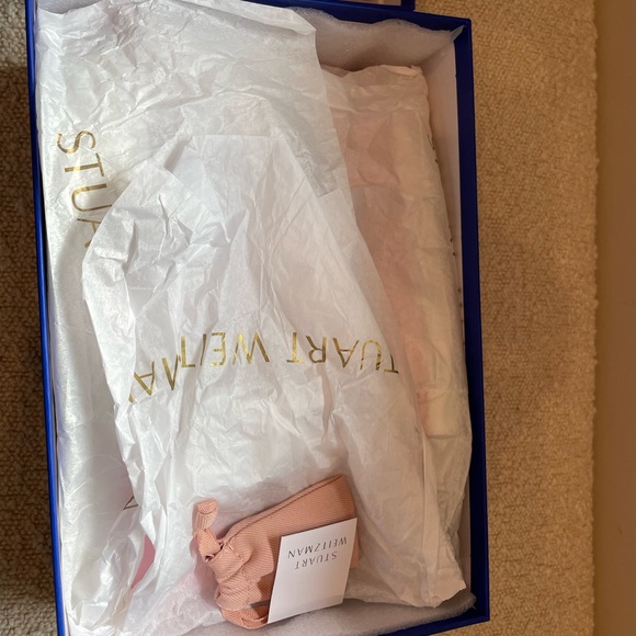 NIB Stuart Weitzman Pink Goldie Glam Convertible Sneaker 6.5 - Picture 3 of 8